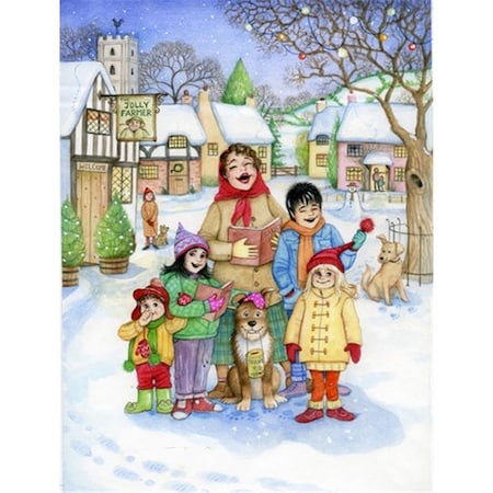 Carolines Treasures Christmas Carol Singers Flag Canvas House Size CDCO0410CHF